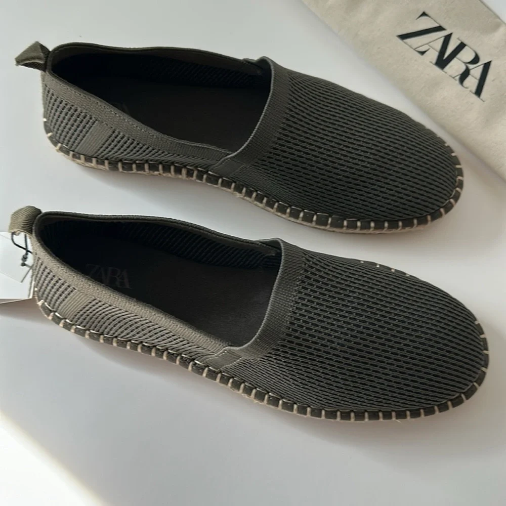 Zara  Men’s Green Espadrilles Size 8